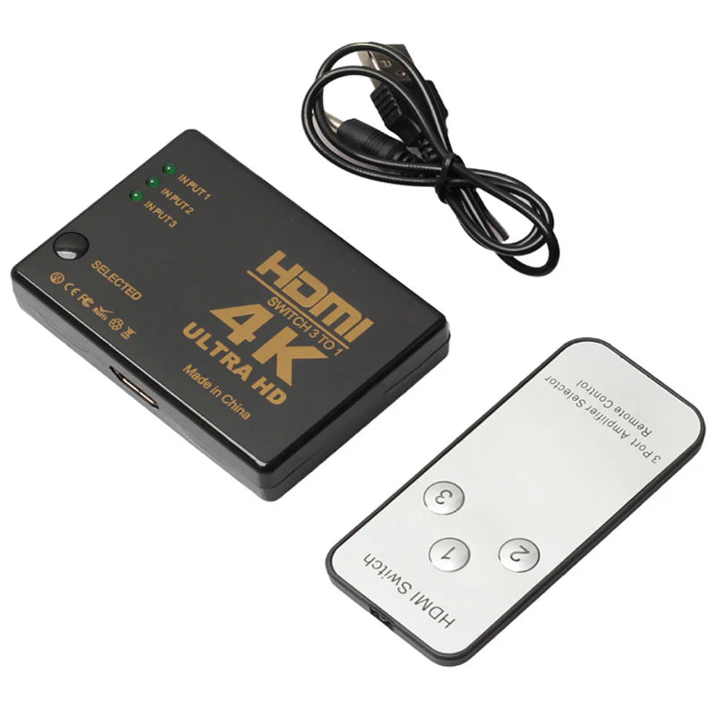 SP- HDMI SWITCH 3 PORT WITH REMOTE- 1080P