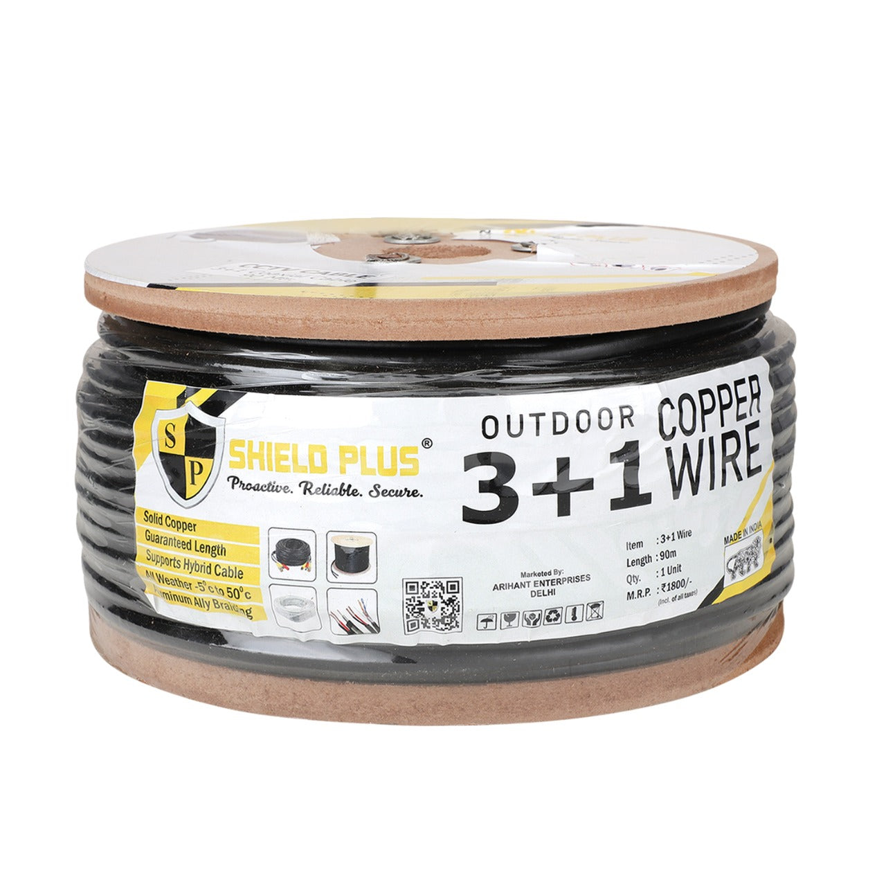 SP- 3+1 OUTDOOR COPPER CABLE -90 YARDS