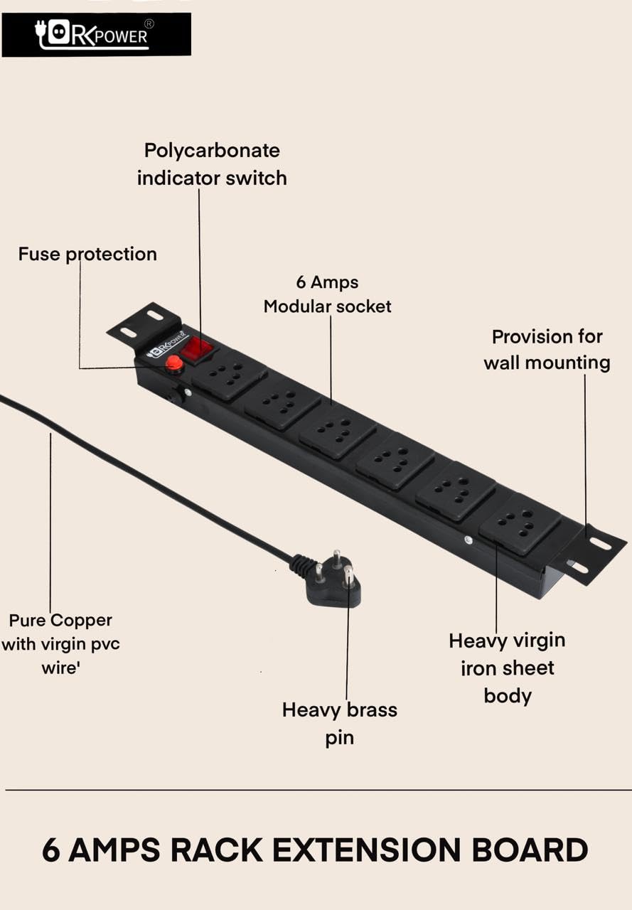 SP- 6 SOCKET POWER DISTRIBUTION UNIT