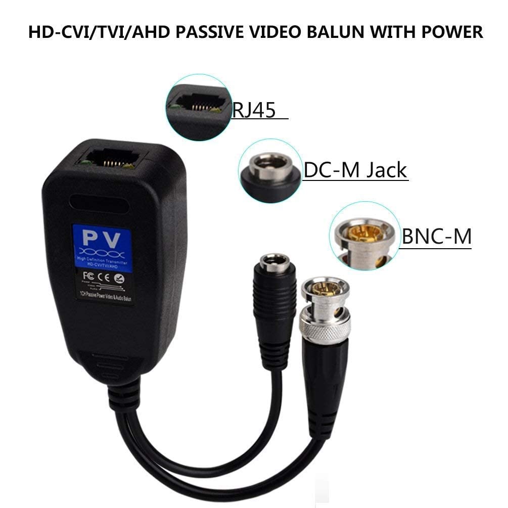 SP -8MP (PVA) 3 In 1 PVA Video Power Audio Balun over Cat 5/6 Connector