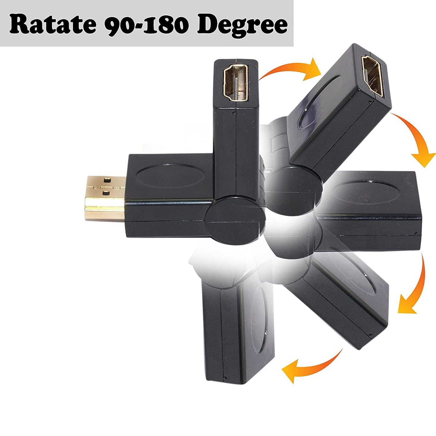 SP- HDMI MALE FEMALE CONNECTOR 90-180 DEGREE