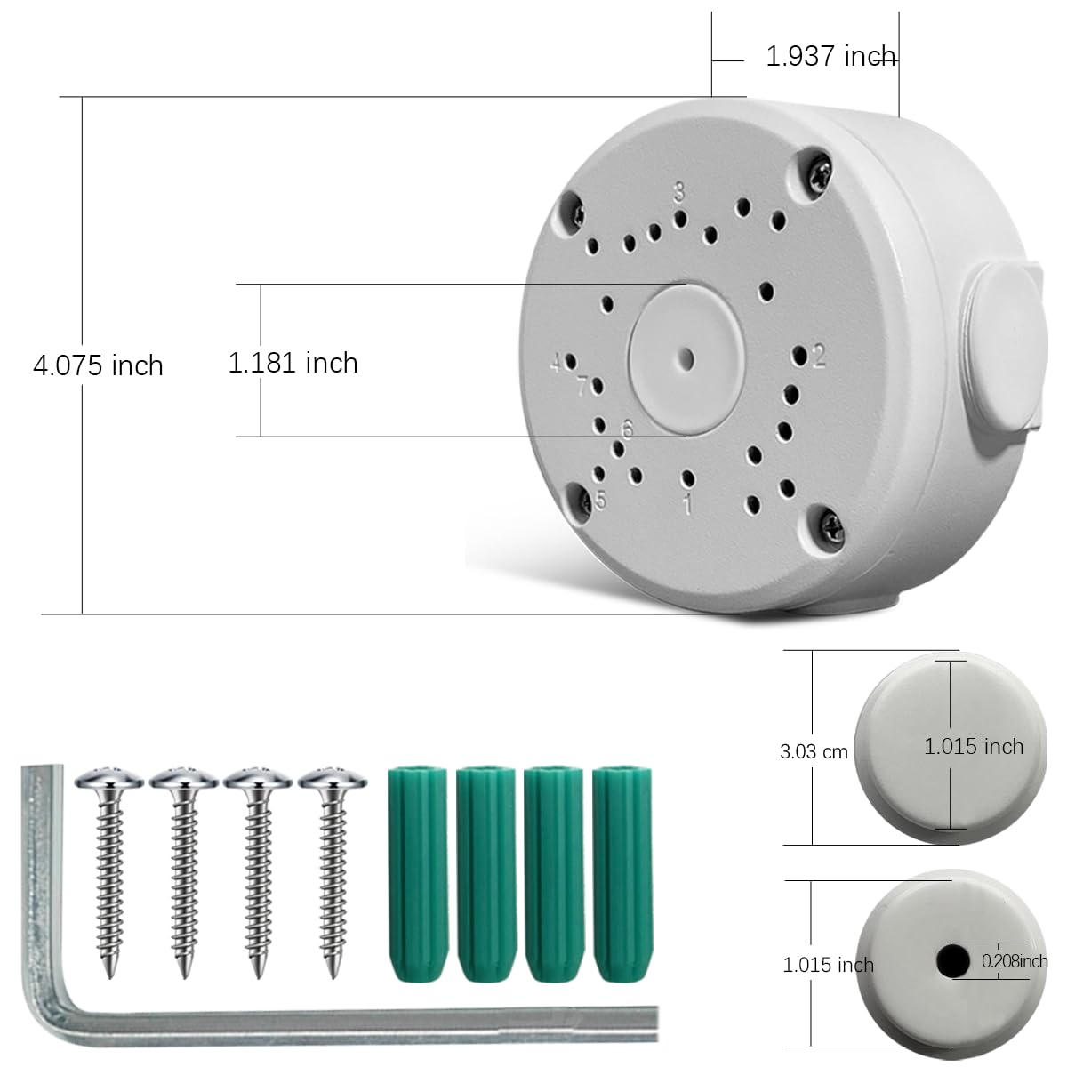 SP- METAL ROUND PVC BOX (IMPORTED)