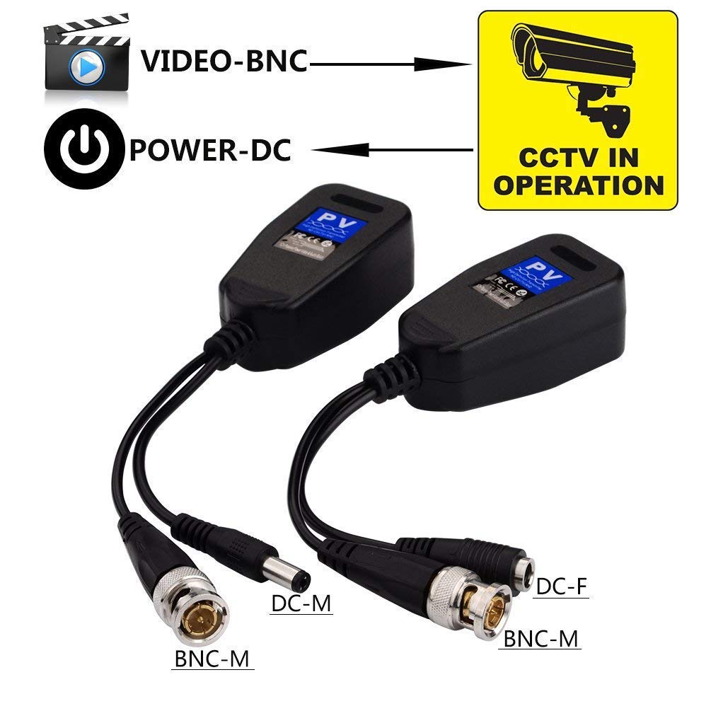SP -8MP (PVA) 3 In 1 PVA Video Power Audio Balun over Cat 5/6 Connector