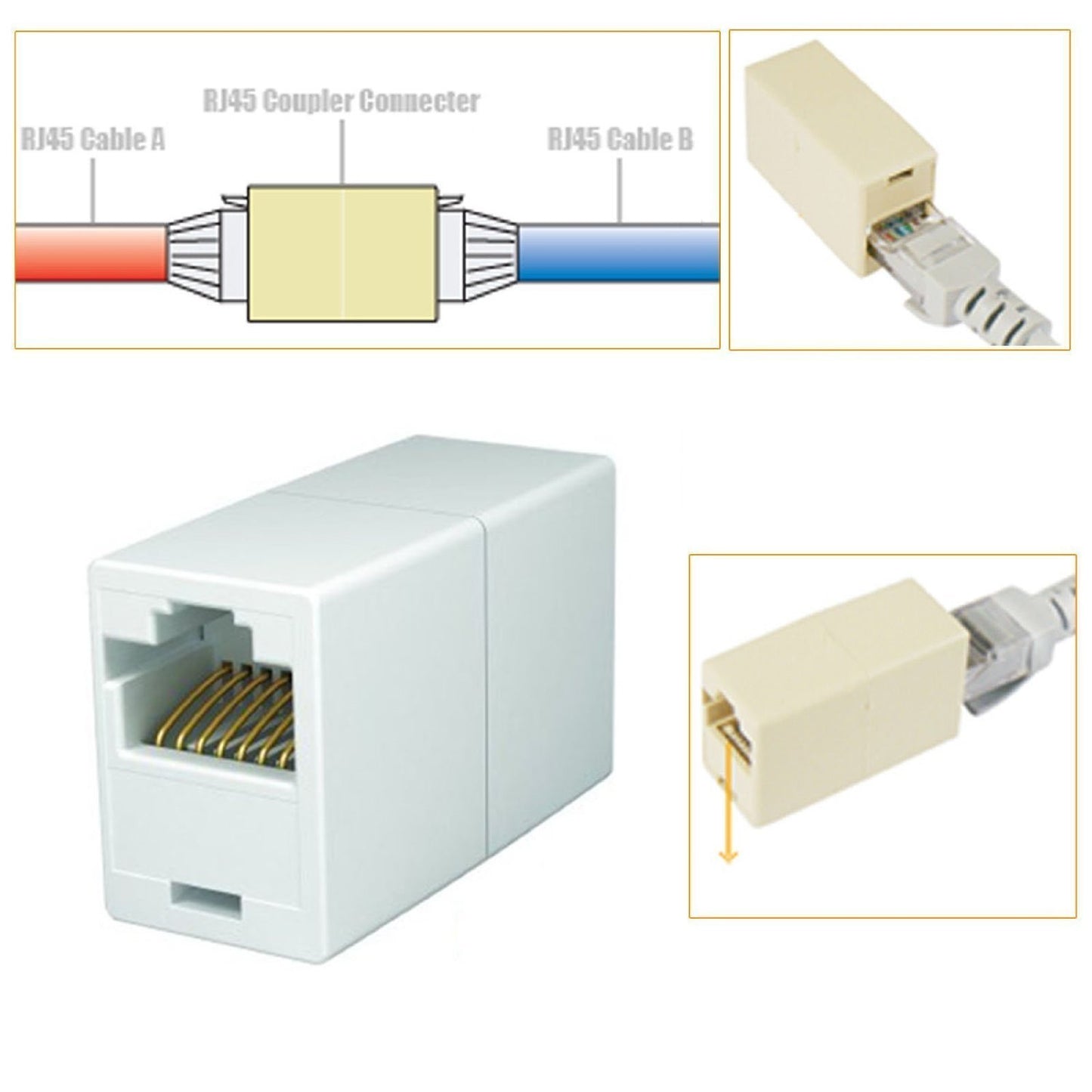 SP- RJ-45/CAT-5 LAN JOINTER