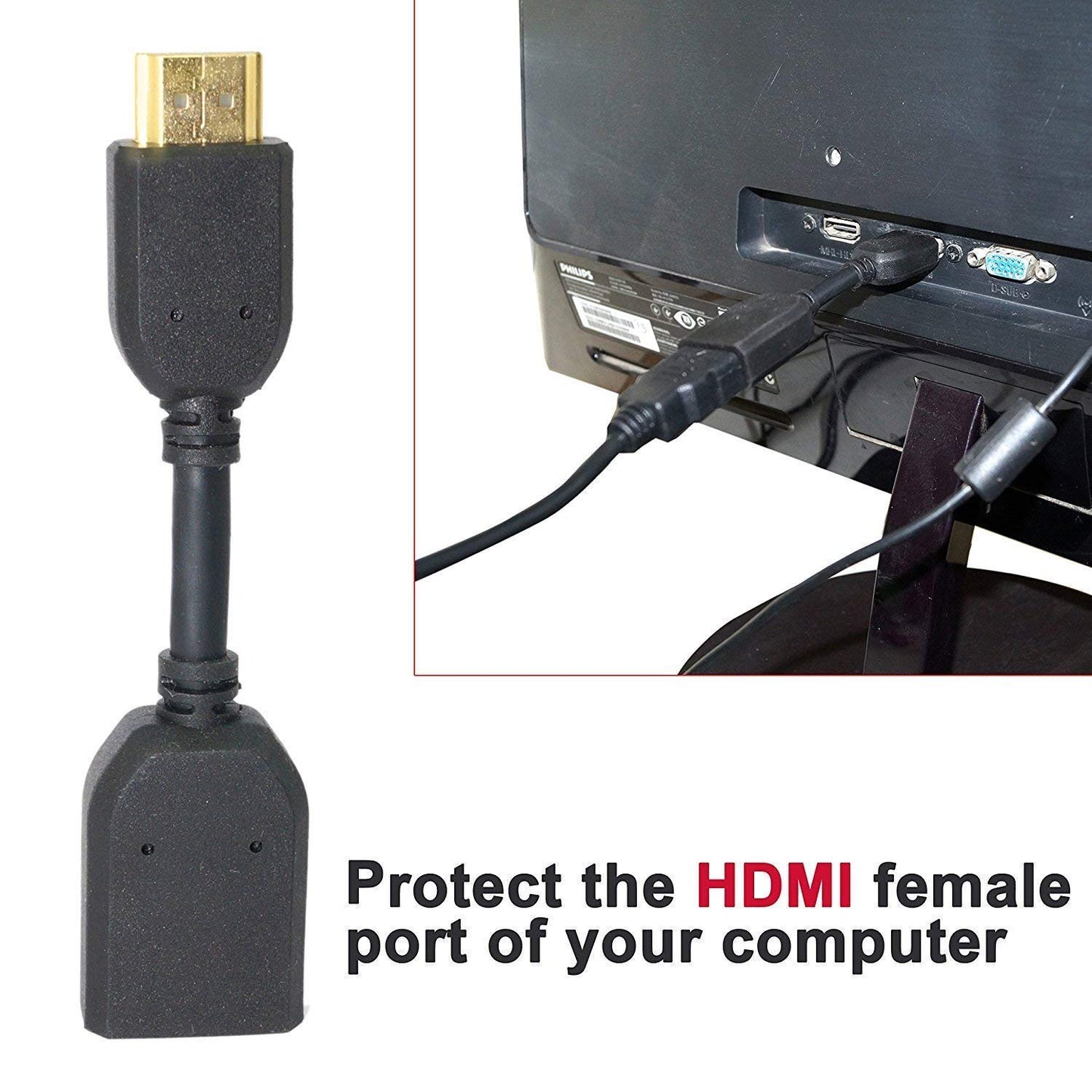 SP- HDMI MALE FEMALE LEAD SMALL SIZE