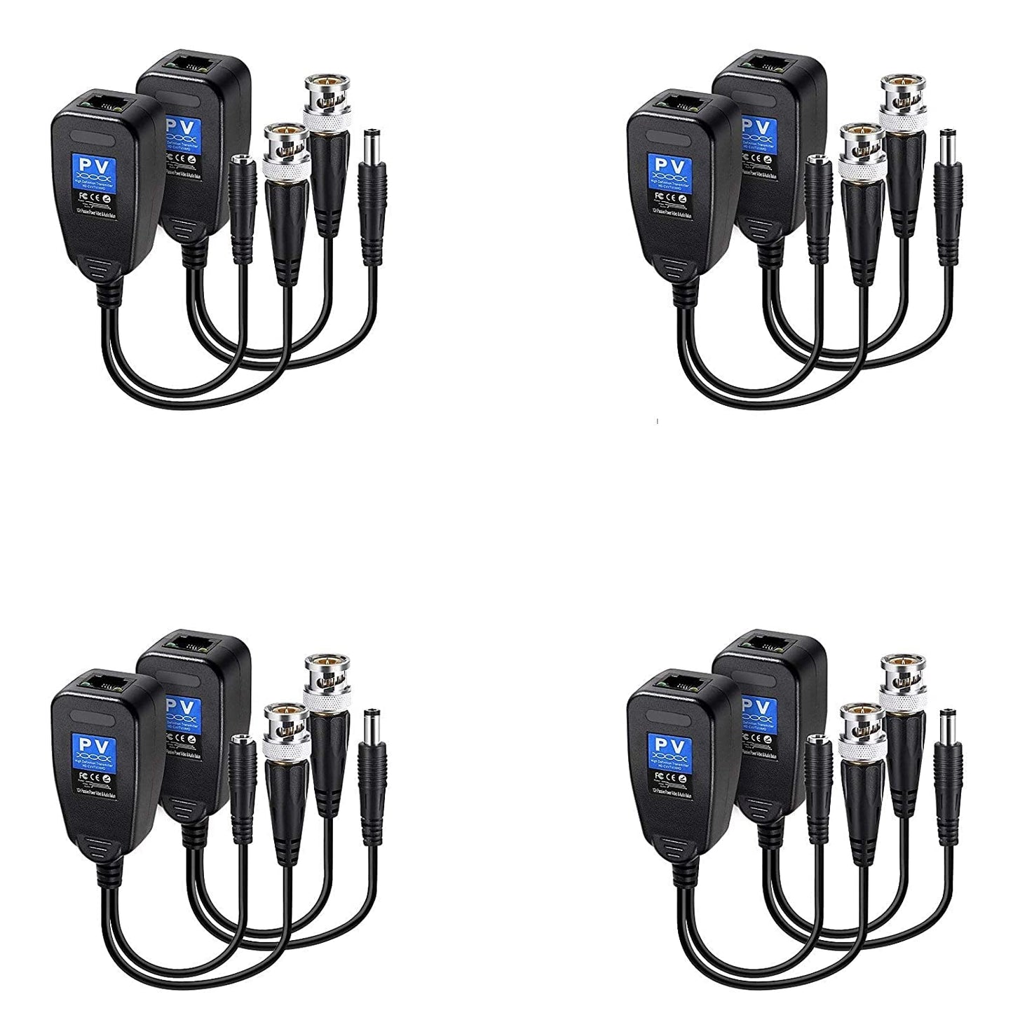 SP -8MP (PVA) 3 In 1 PVA Video Power Audio Balun over Cat 5/6 Connector