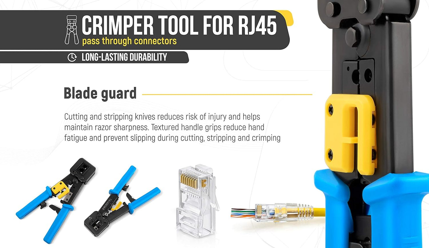 SP- EZ PASS THROUGH CRIMPING TOOL -ECO ( FOR CAT-5E & CAT-6)