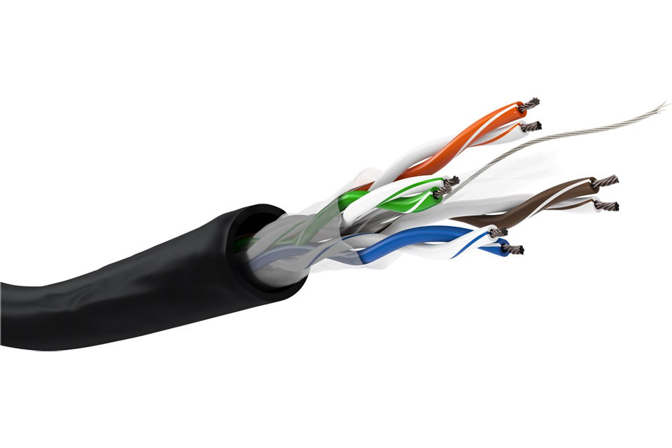 SP- OUTDOOR DOUBLE PVC CAT-6 CABLE -90 YARDS -COPPER