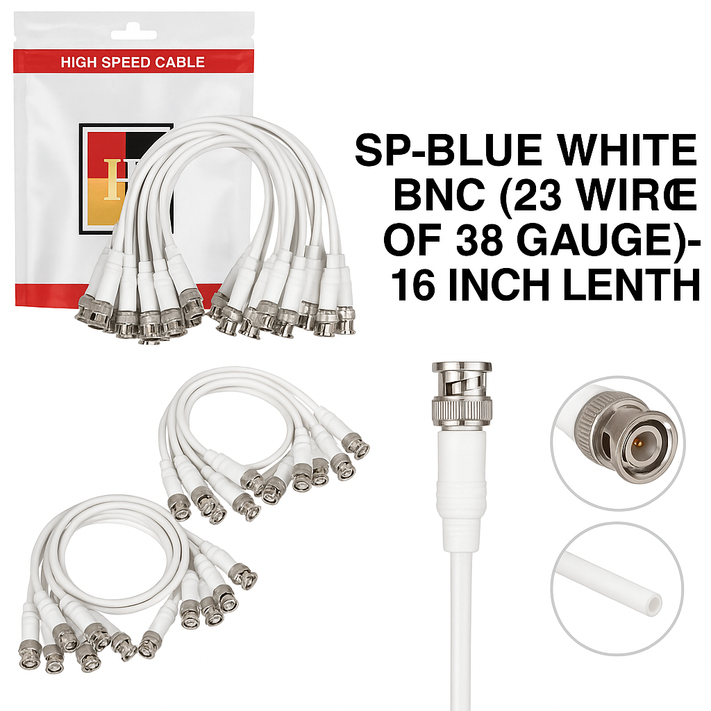 SP-BNC LEAD WHITE (16/40)