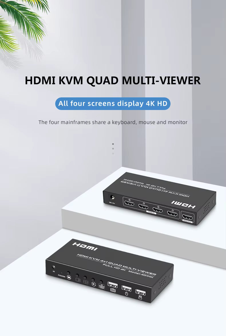 SP- 4*1 HDMI KVM QUAD MULTIVIEWER-4K