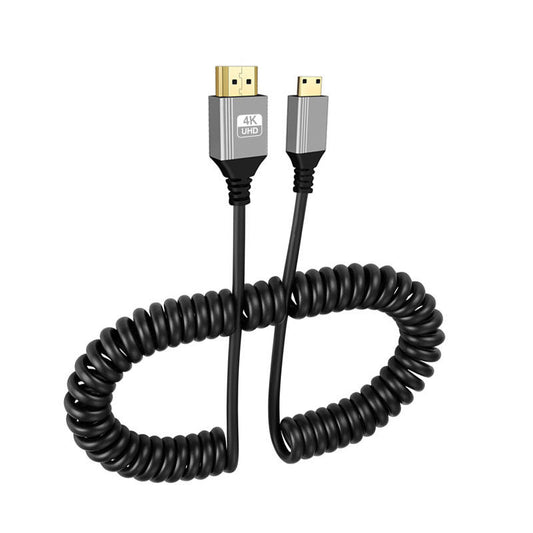 SP- 4K HDMI MINI TO HDMI CABLE 0.5M -SPIRAL