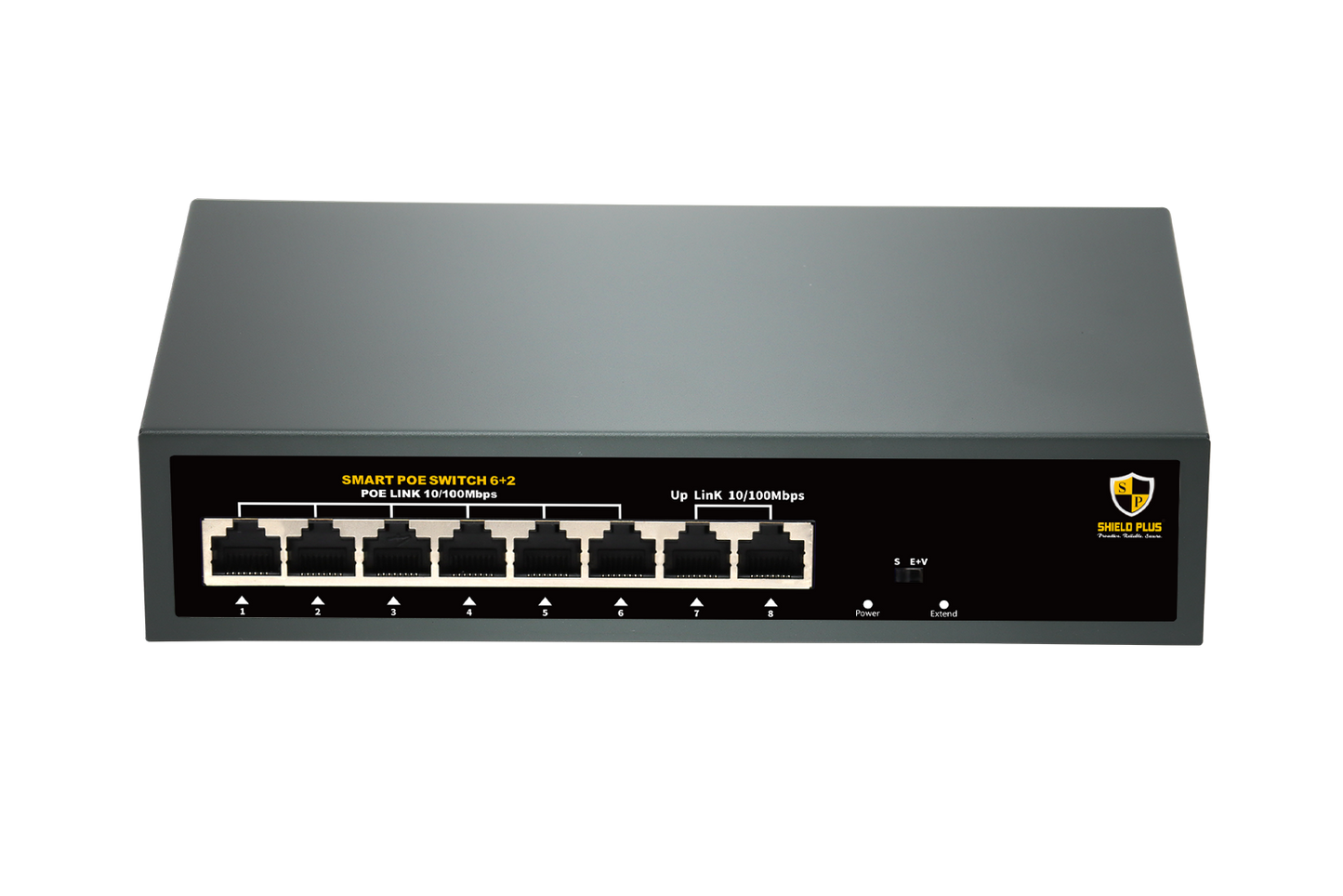 SP-6+2 POE SWITCH-78W (100 MBPS)