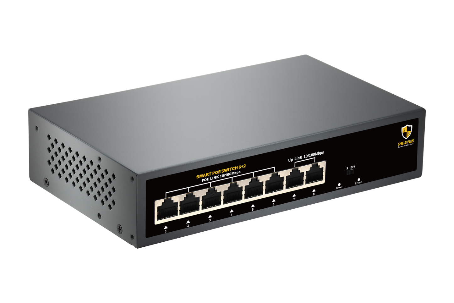 SP-6+2 POE SWITCH-78W (100 MBPS)