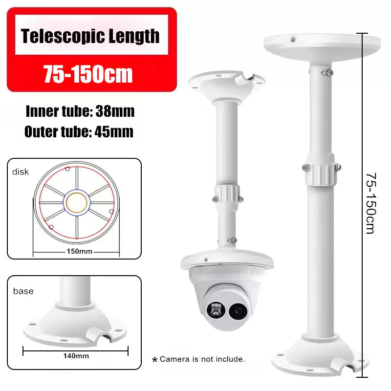 SP- I BRACKET WITH ROUND METAL PLATE TELESCOPIC-ALUMINIUM ALLOY STAND