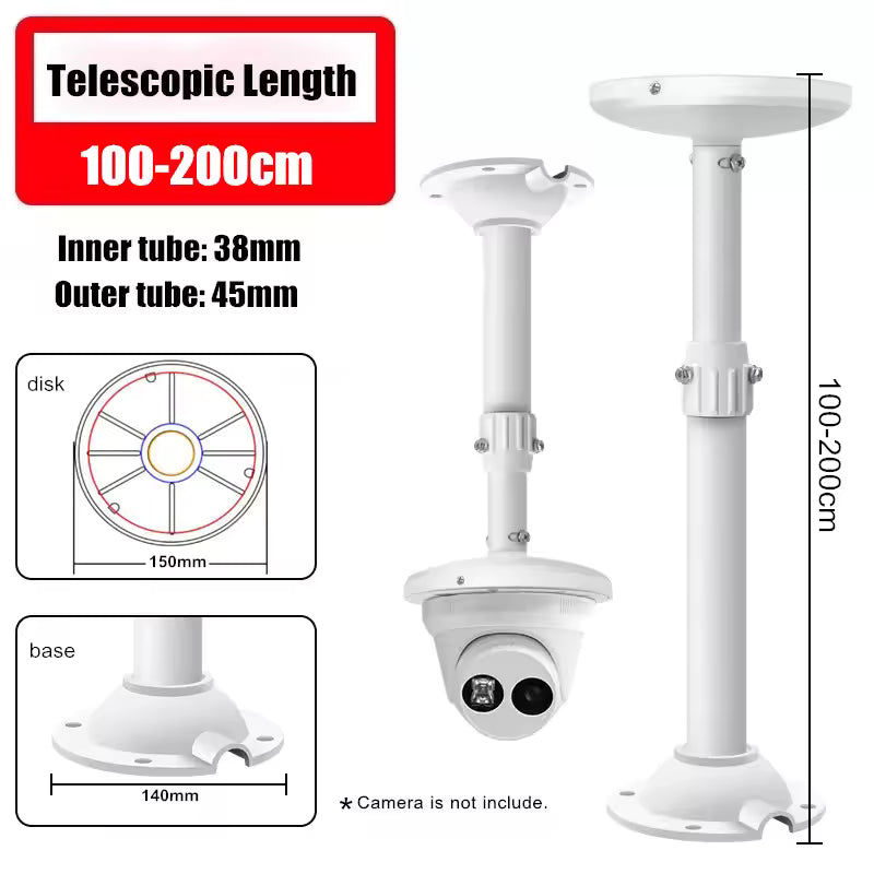 SP- I BRACKET WITH ROUND METAL PLATE TELESCOPIC-ALUMINIUM ALLOY STAND