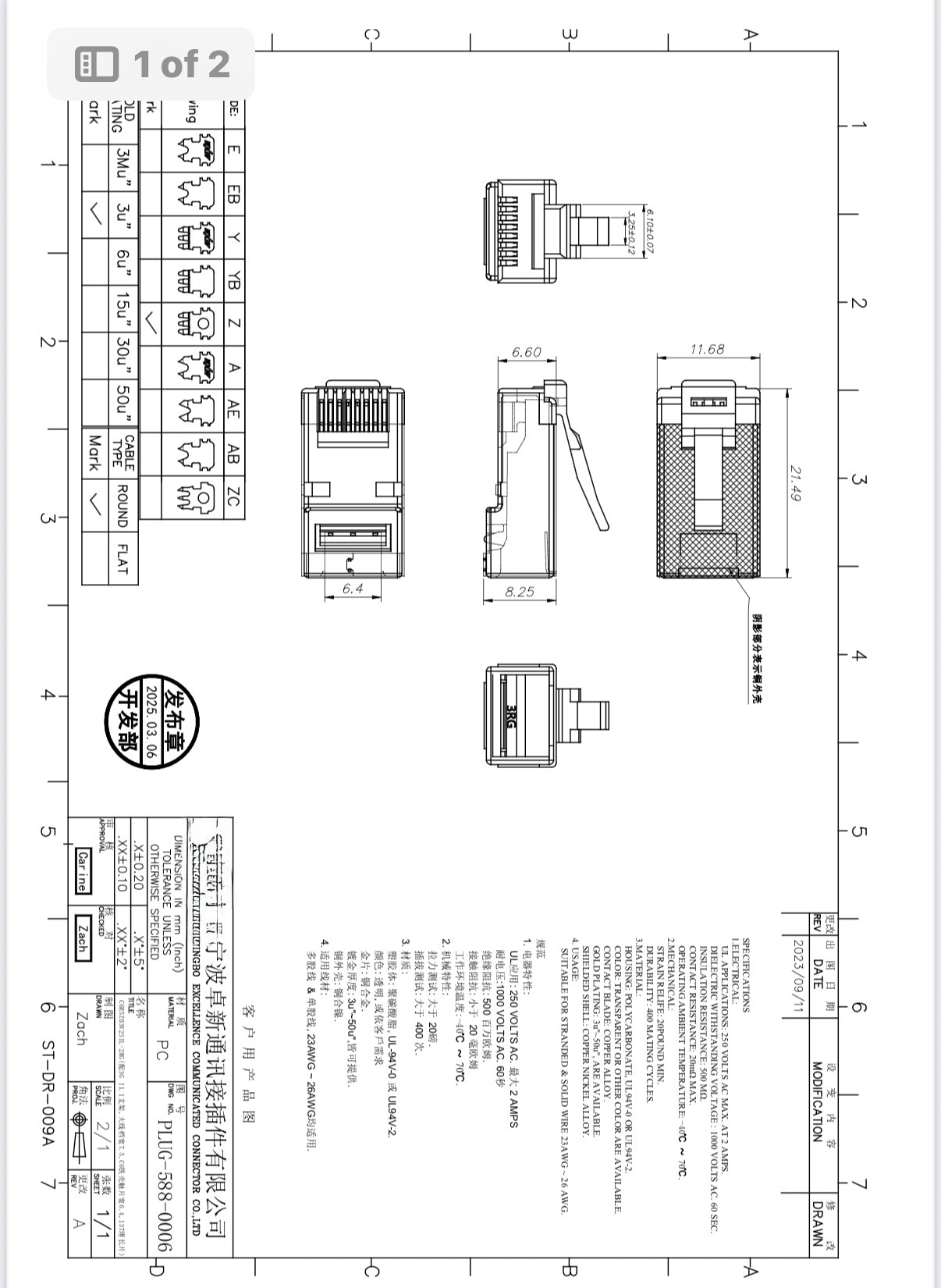SP- CAT-6A / CAT-7 STP RJ45 CONNECTOR