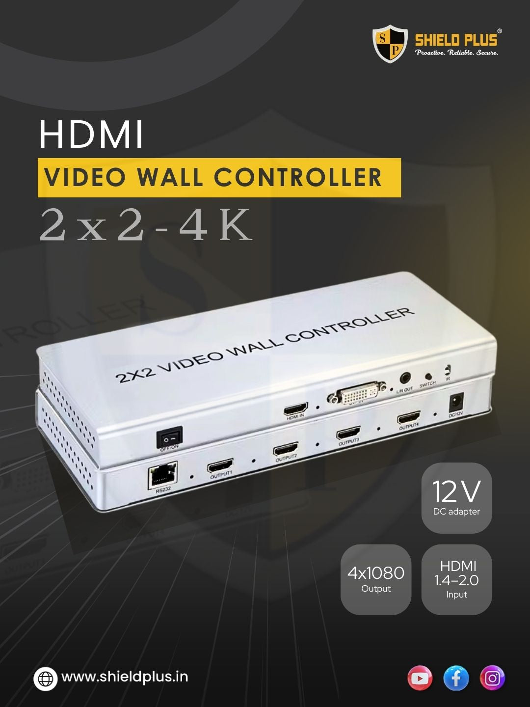 SP- HDMI MATRIX 2 IN *2 OUT -4K