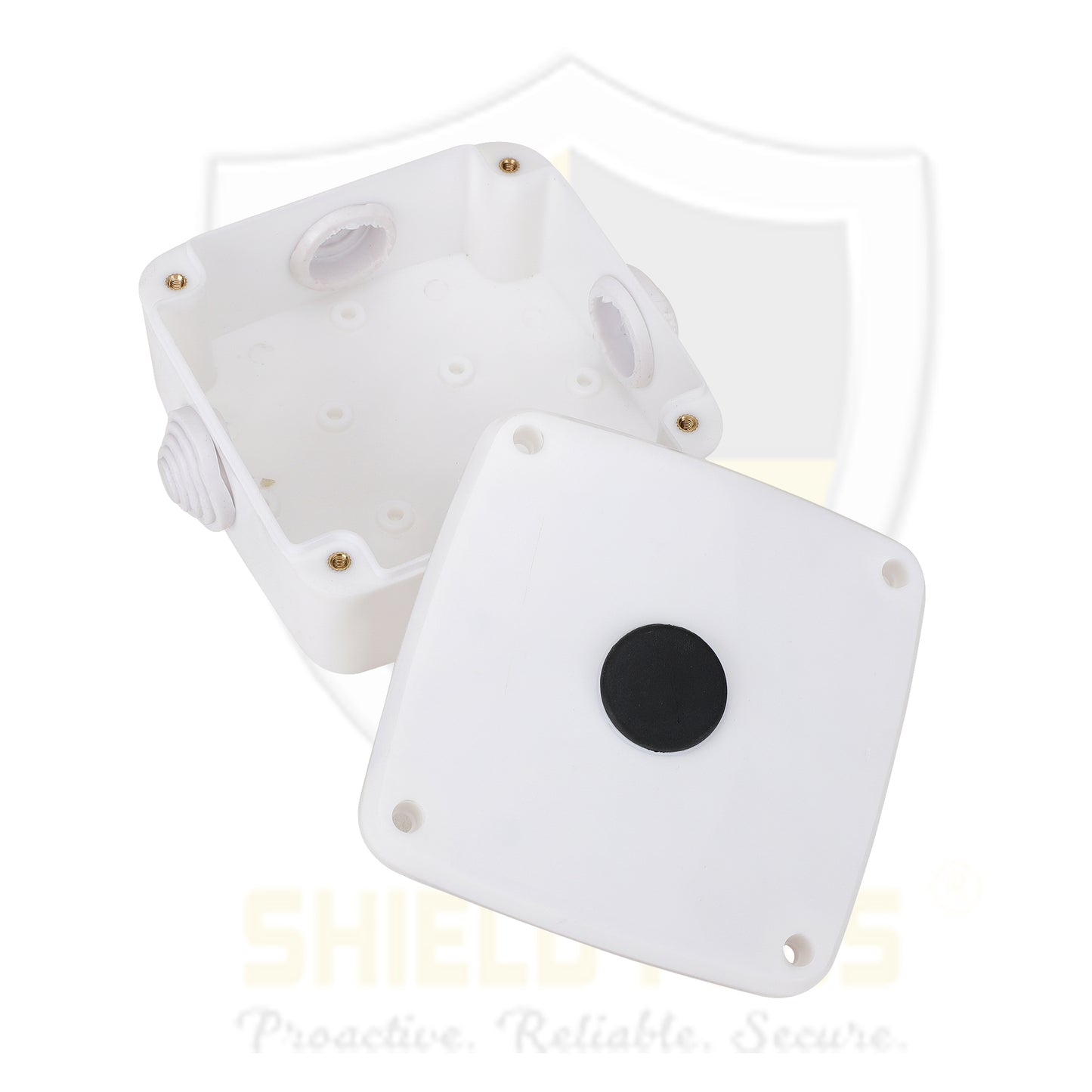 SP-4.25*4.25 WEATHERPROOF PVC JUNCTION BOX WITH BRASS STUD