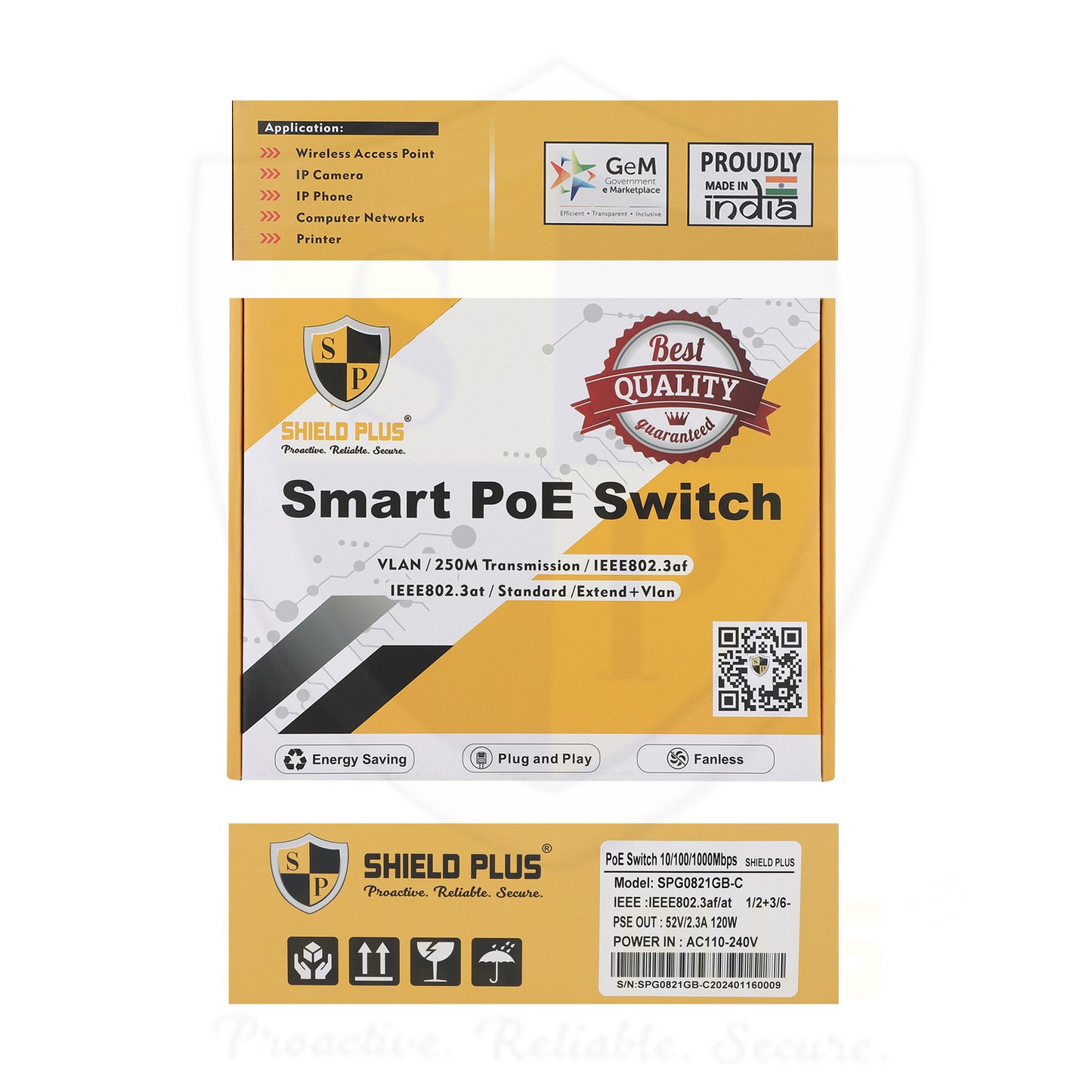 SP-8+2+1 FULL GIGA POE SWITCH -120W