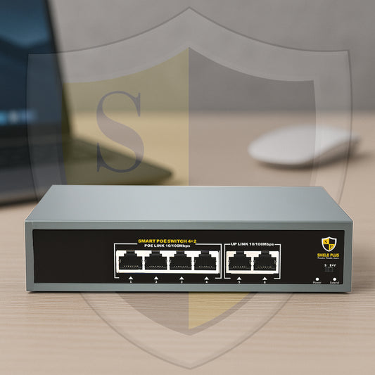 SP- 4+2 POE SWITCH -55W (100 MBPS)