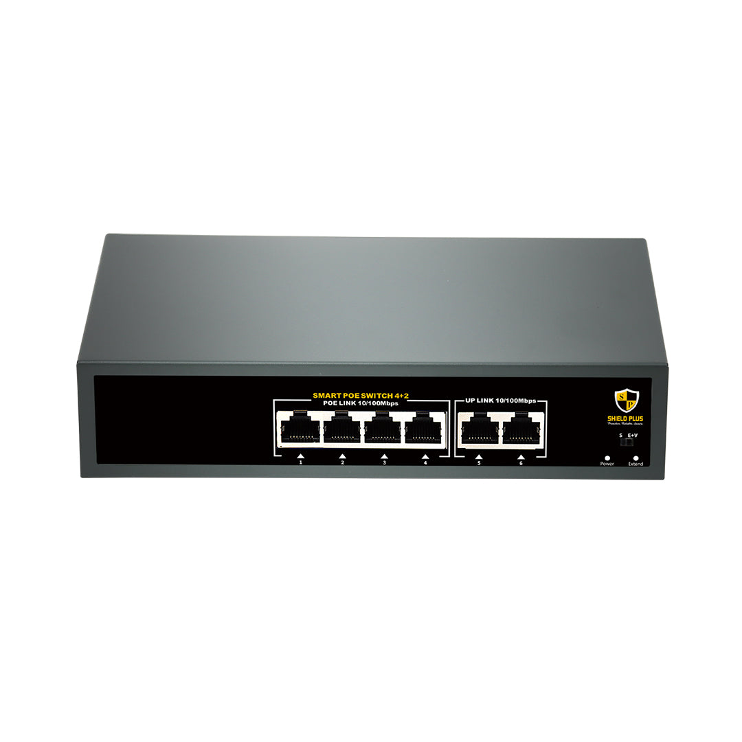 SP- 4+2 POE SWITCH -55W (100 MBPS)