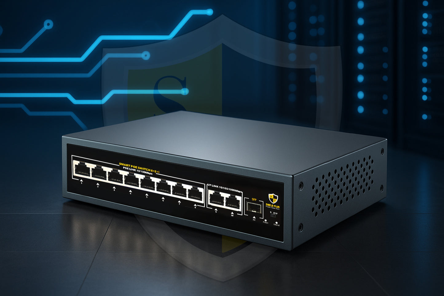 SP-8+2+1 FULL GIGA POE SWITCH -120W
