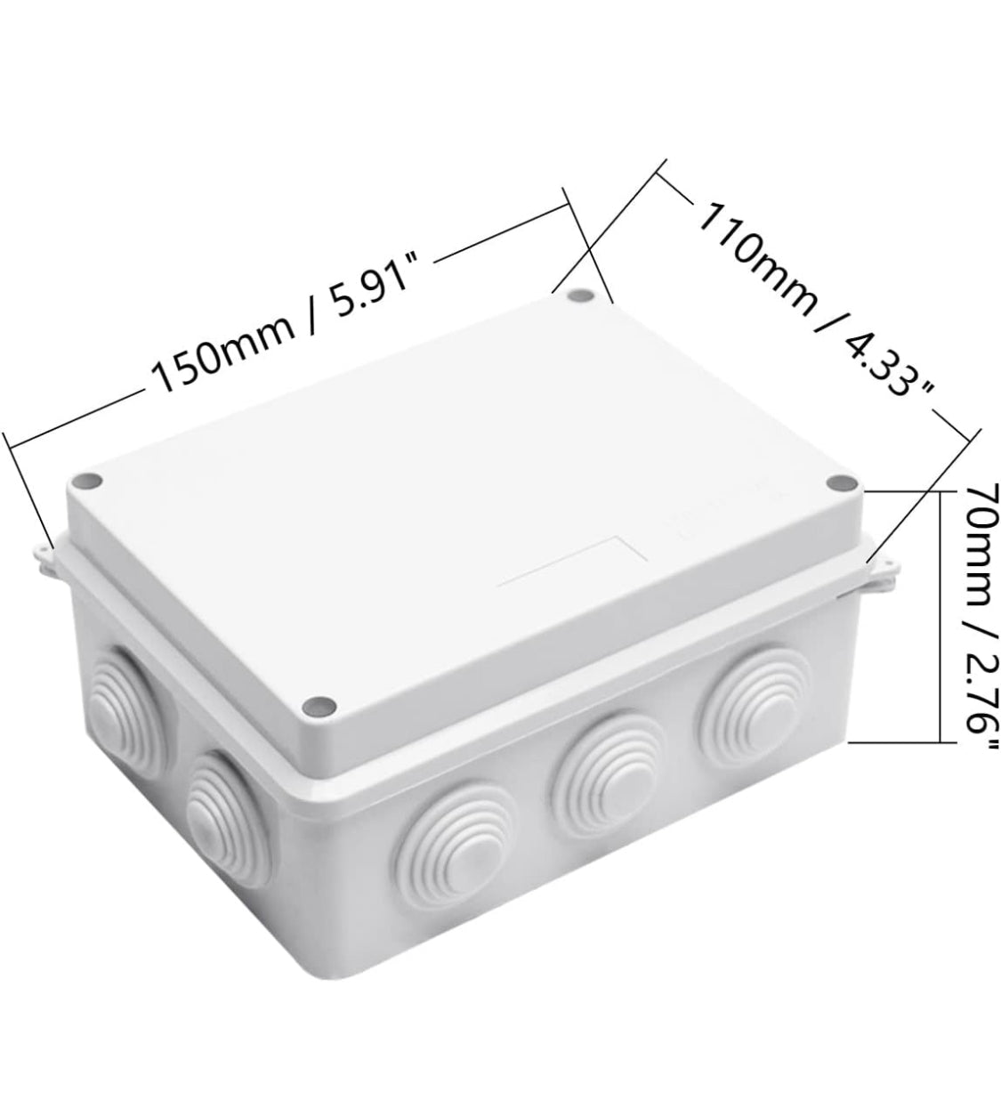 SP-6*4 RECTANGULAR WATERPROOF BOX (IMPORTED)
