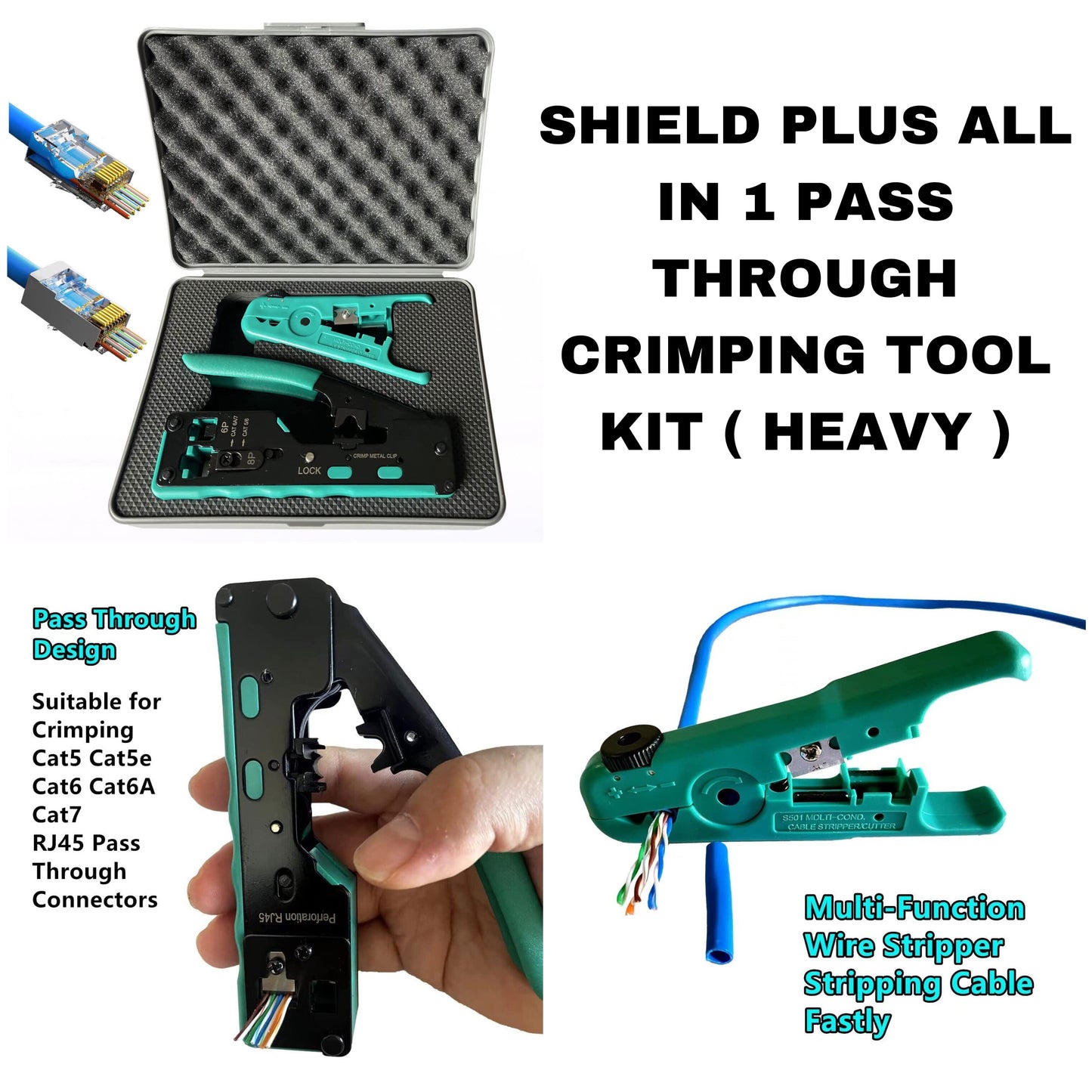 SP- 7088K PASS THROUGH CRIMPING TOOL KIT