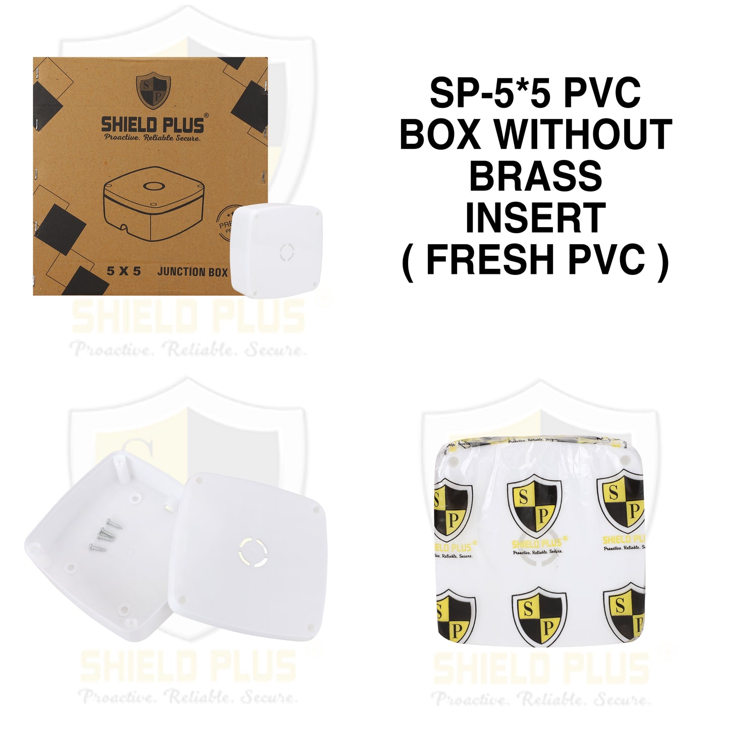 SP-5*5 PVC JUNCTION BOX WITHOUT STUD