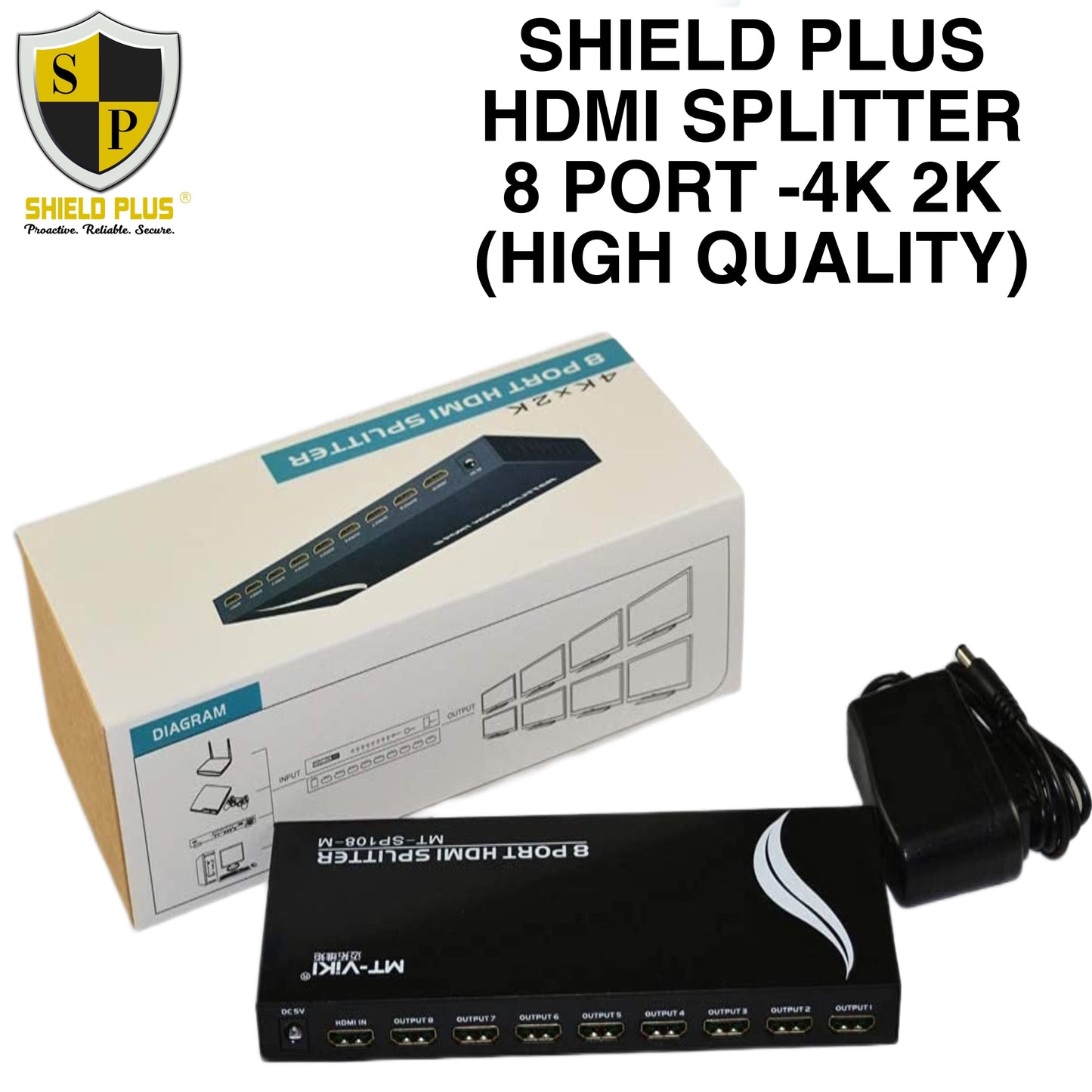 SP-MT HDMI SPLITTER 8 PORT 4K- 2K 60 HZ
