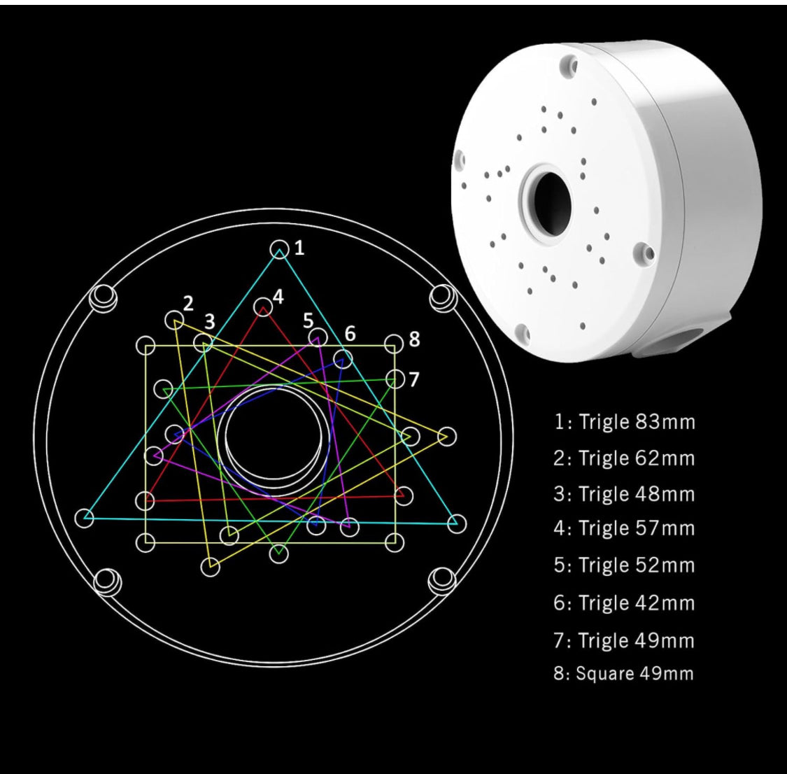 SP- ROUND WATERPROOF PVC BOX 4.7 INCH (IMPORTED)