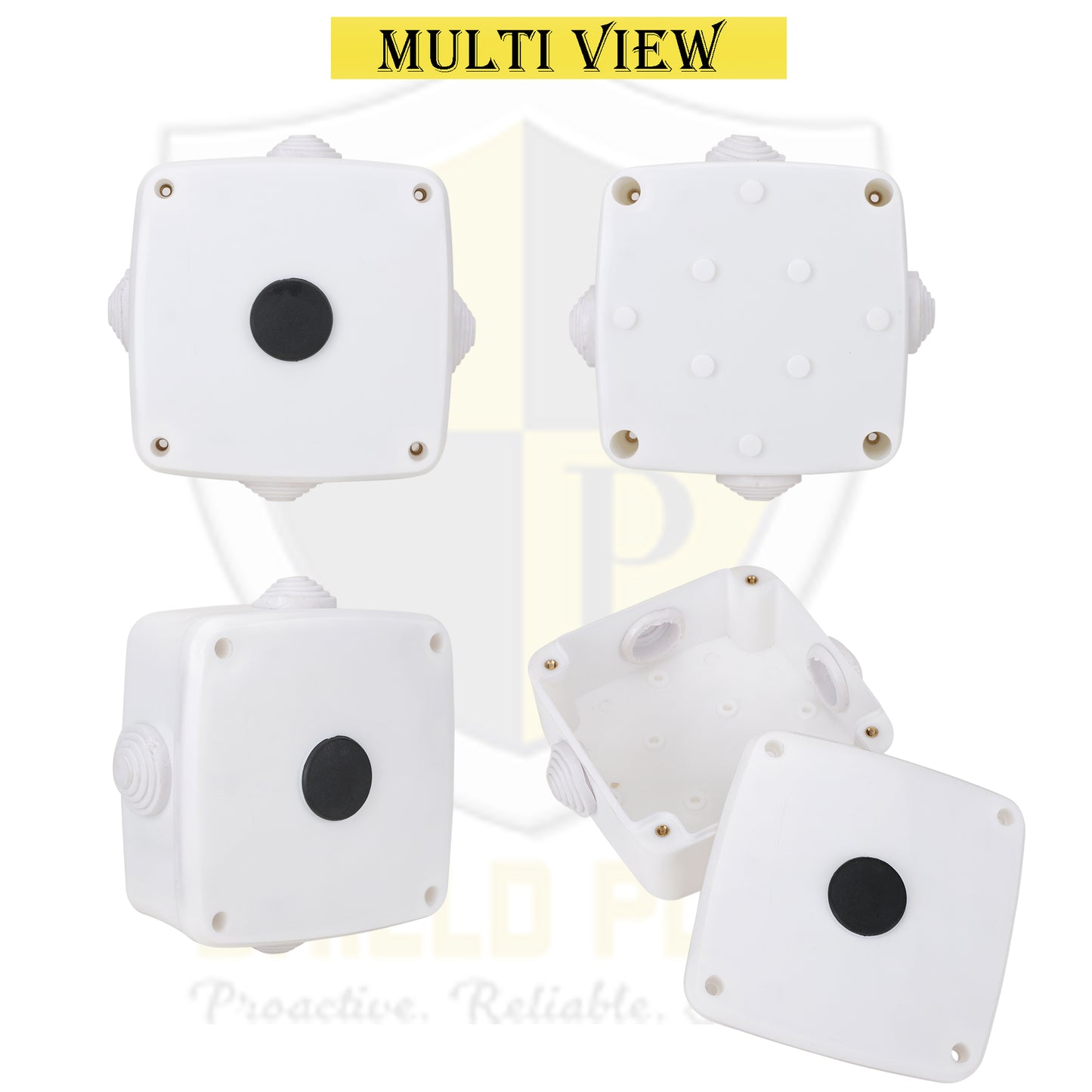 SP-4.25*4.25 WEATHERPROOF PVC JUNCTION BOX WITH BRASS STUD