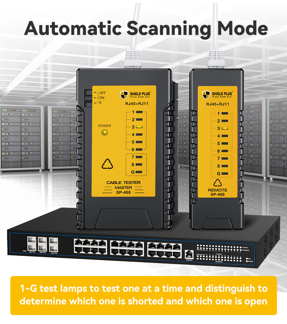 SP- 468 LAN TESTER -2 IN 1( RJ45 & RJ11)