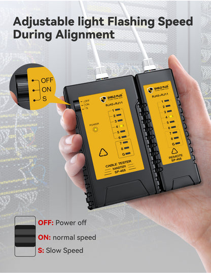 SP- 468 LAN TESTER -2 IN 1( RJ45 & RJ11)