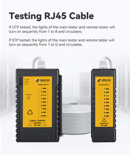 SP- 468 LAN TESTER -2 IN 1( RJ45 & RJ11)