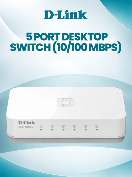D-LINK 5 PORT DESKTOP SWITCH (10/100 MBPS)-DES-1005A