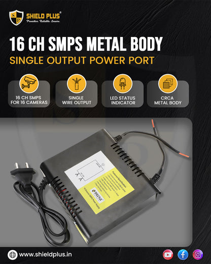 SP- 16 CH SMPS METAL BODY ( SINGLE OUTPUT POWER PORT )