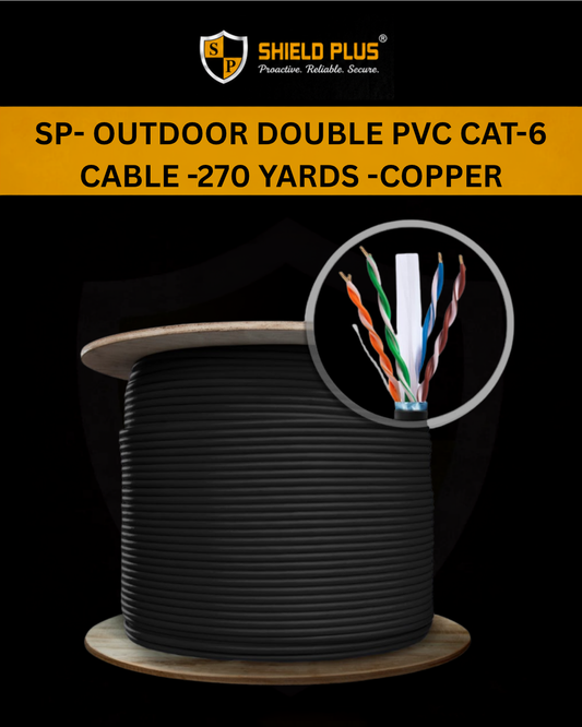 SP- OUTDOOR DOUBLE PVC CAT-6  CABLE -270 YARDS -COPPER