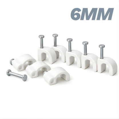 Shield Plus Cable Clips with Steel Nail – 4mm to 20mm