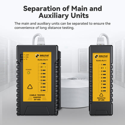 SP- 468 LAN TESTER -2 IN 1( RJ45 & RJ11)