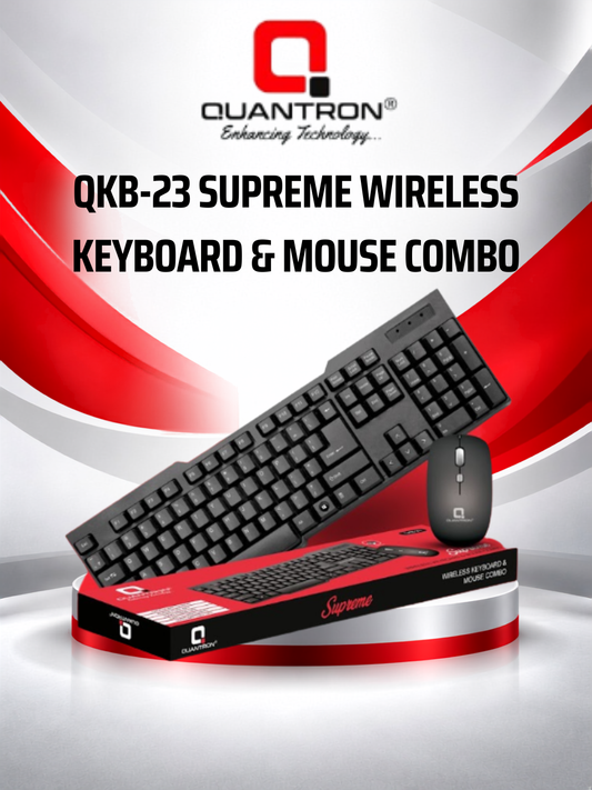 QKB-23 SUPREME WIRELESS KEYBOARD & MOUSE COMBO