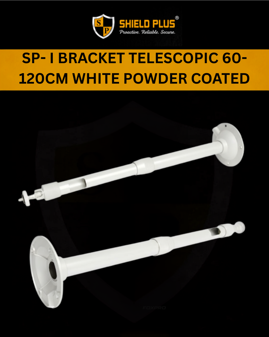 SP- I BRACKET TELESCOPIC 60-120CM WHITE POWDER COATED