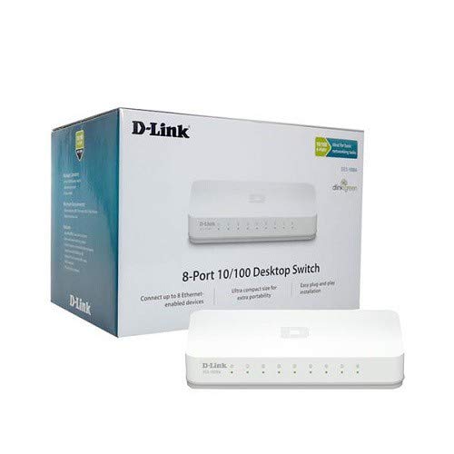 D-LINK 8 PORT DESKTOP SWITCH (10/100 MBPS)-DES-1008A