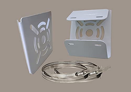 SP- POLE PLATE SMALL WITH 2 METAL CLAMPS