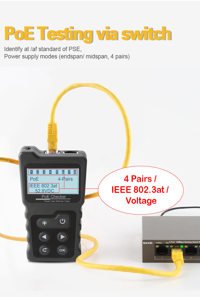 SP- 488 POE & MULTIFUCTION NETWORK TESTER