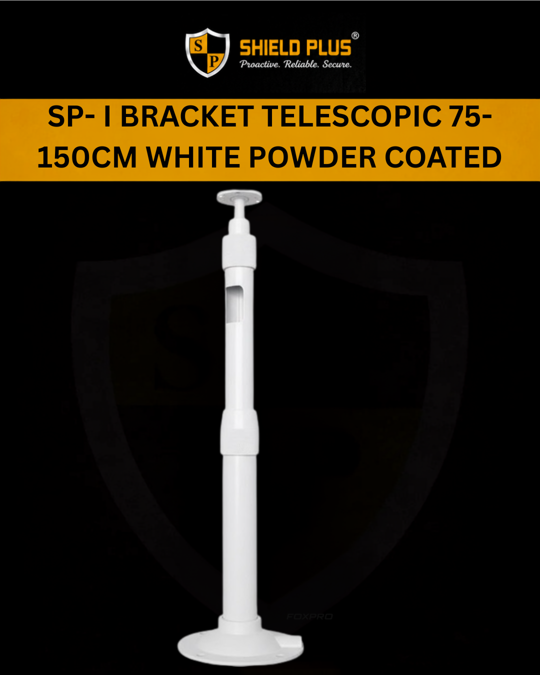 SP- I BRACKET TELESCOPIC 75-150CM WHITE POWDER COATED