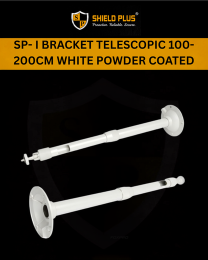SP- I BRACKET TELESCOPIC 100-200CM WHITE POWDER COATED