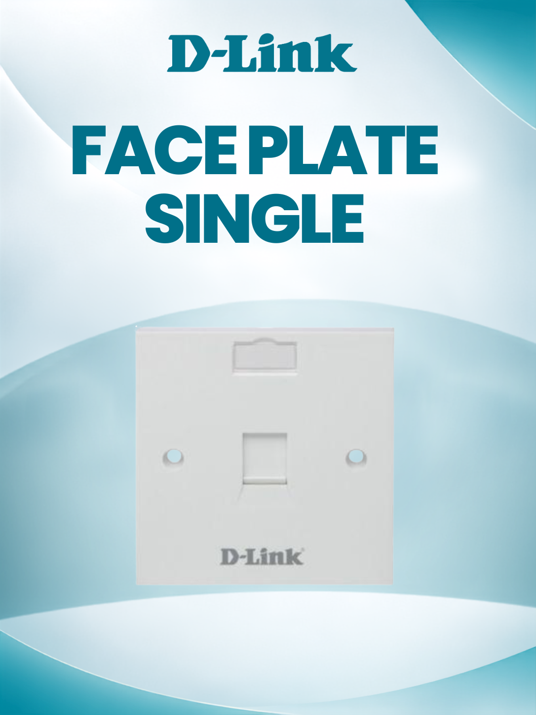 D-LINK FACE PLATE SINGLE