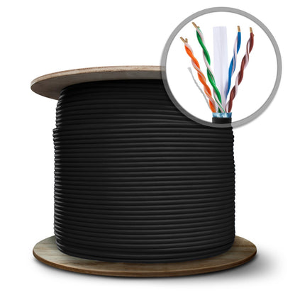 SP- OUTDOOR DOUBLE PVC CAT-6  CABLE -270 YARDS -COPPER