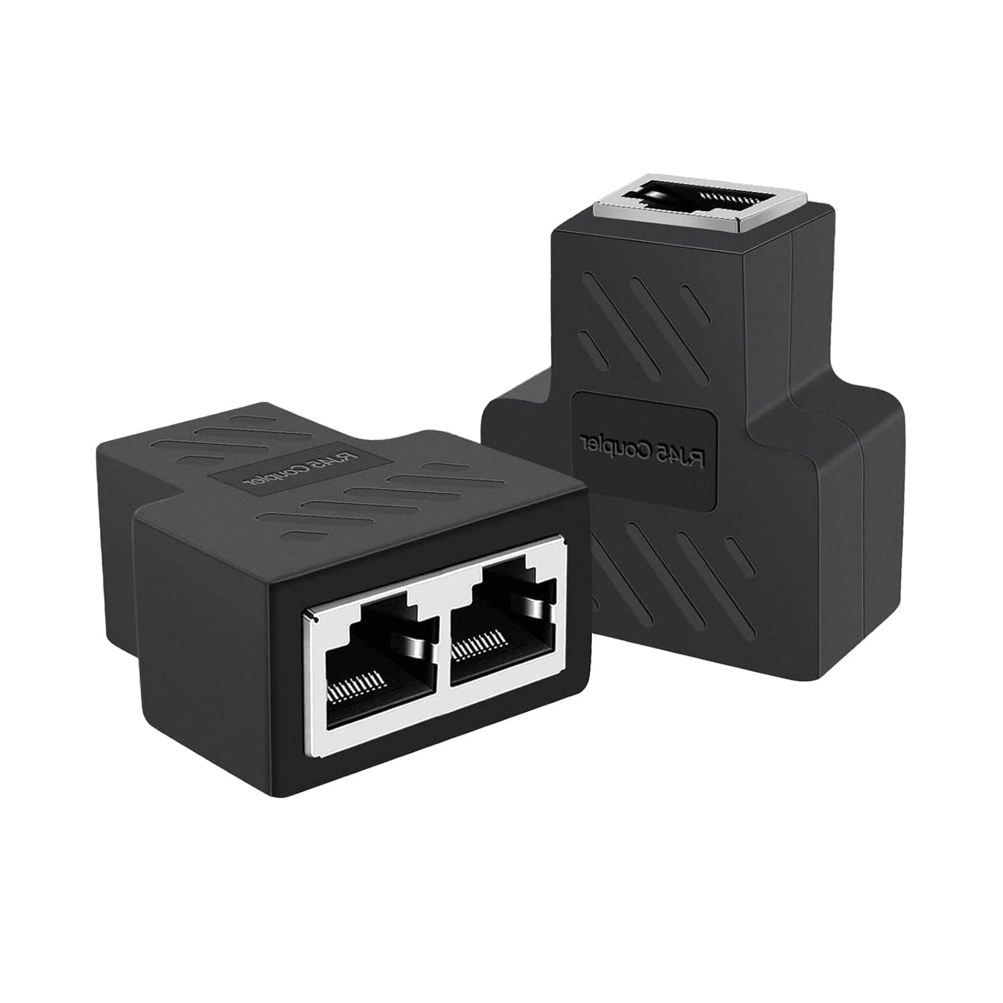 SP-Rj-45 Lan Jointer (1X2) | RJ45 Ethernet Splitter, Female to 2 Female 8P8C Network Plug LAN Coupler( PAIR)